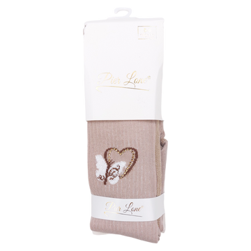 Pier Lone 1634-191024-7 Mädchen Strumpfhose Duftendes Herz Cappuccino