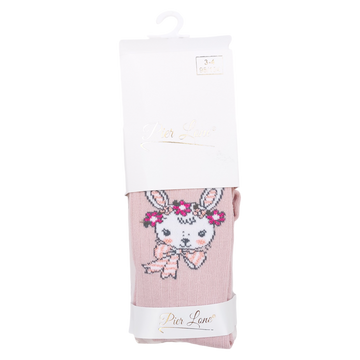 Rosa Strumpfhose mit Hasenduft für Mädchen Pier Lone 1748-191024-40
