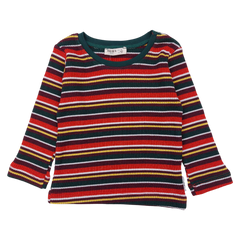 Gestreifte Rippbluse für Jungen, Ziegelstein Breeze 18938-191024-64