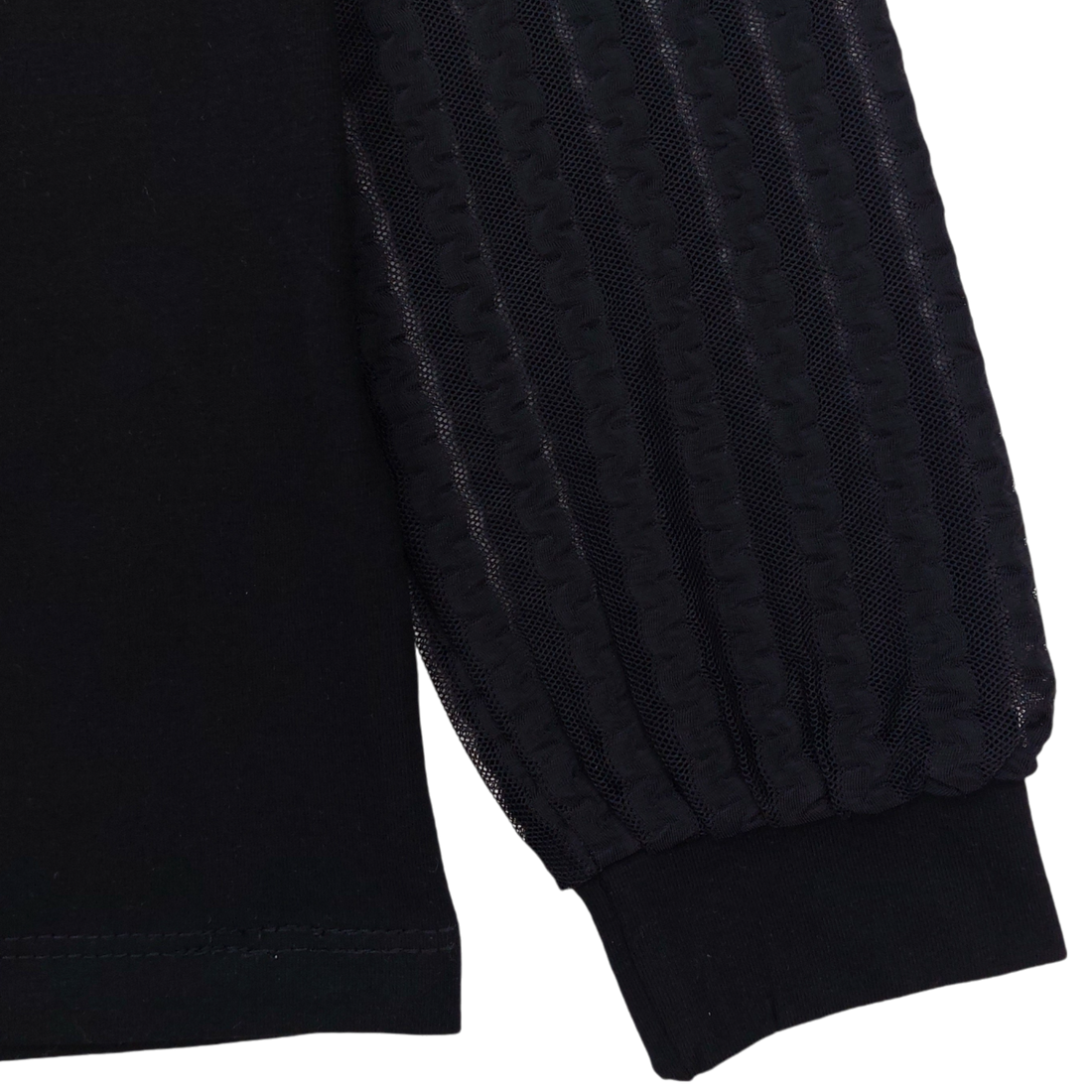 Elegante Bluse mit Spitze für Mädchen, schwarz Breeze 20844-191024-14