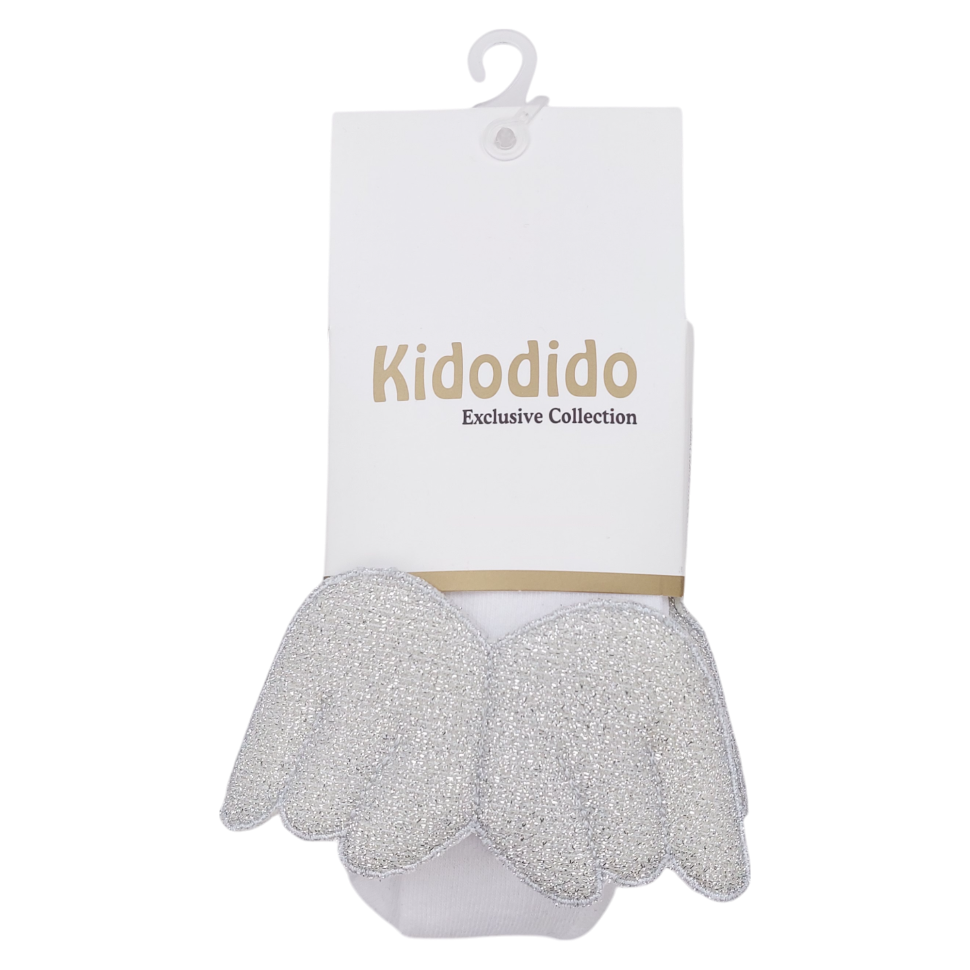 Kidodido RJ-545-41124-3 Flügelstrumpfhose für Mädchen, Weiß