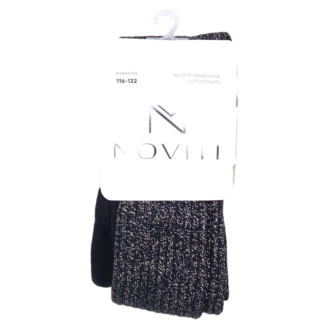 Mädchen glänzende Strumpfhose silber Noviti RB005-41124-65