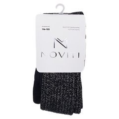 Mädchen glänzende Strumpfhose silber Noviti RB005-41124-65