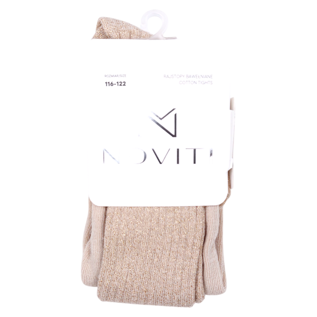 Mädchen glänzende Strumpfhose, Gold, Noviti RB005-41124-49
