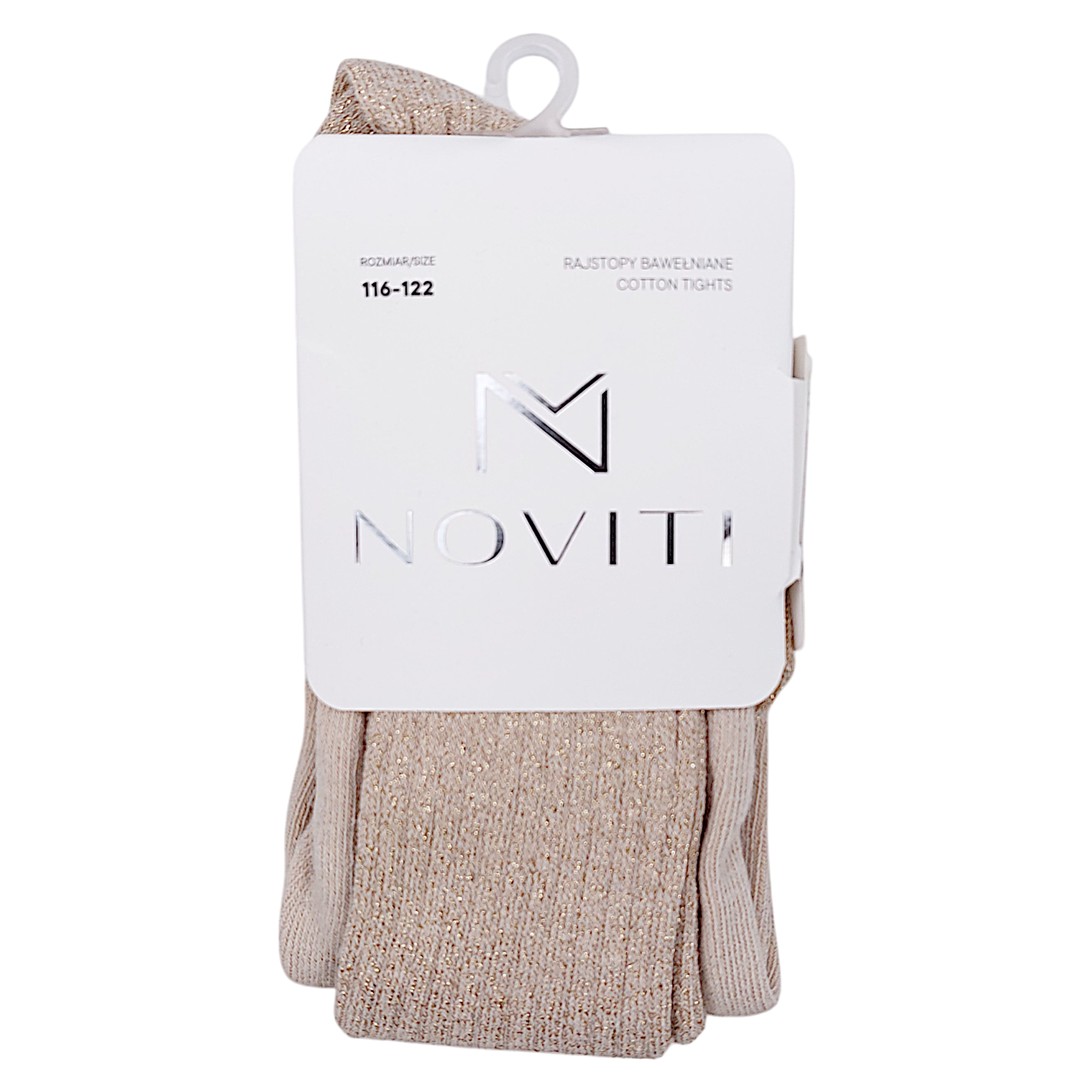 Mädchen glänzende Strumpfhose, Gold, Noviti RB005-41124-49