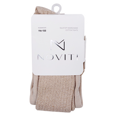 Mädchen glänzende Strumpfhose, Gold, Noviti RB005-41124-49