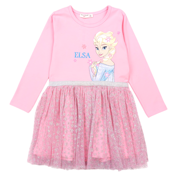 Rosa Glitzerkleid für Mädchen Top Fashion 7046-271124-40