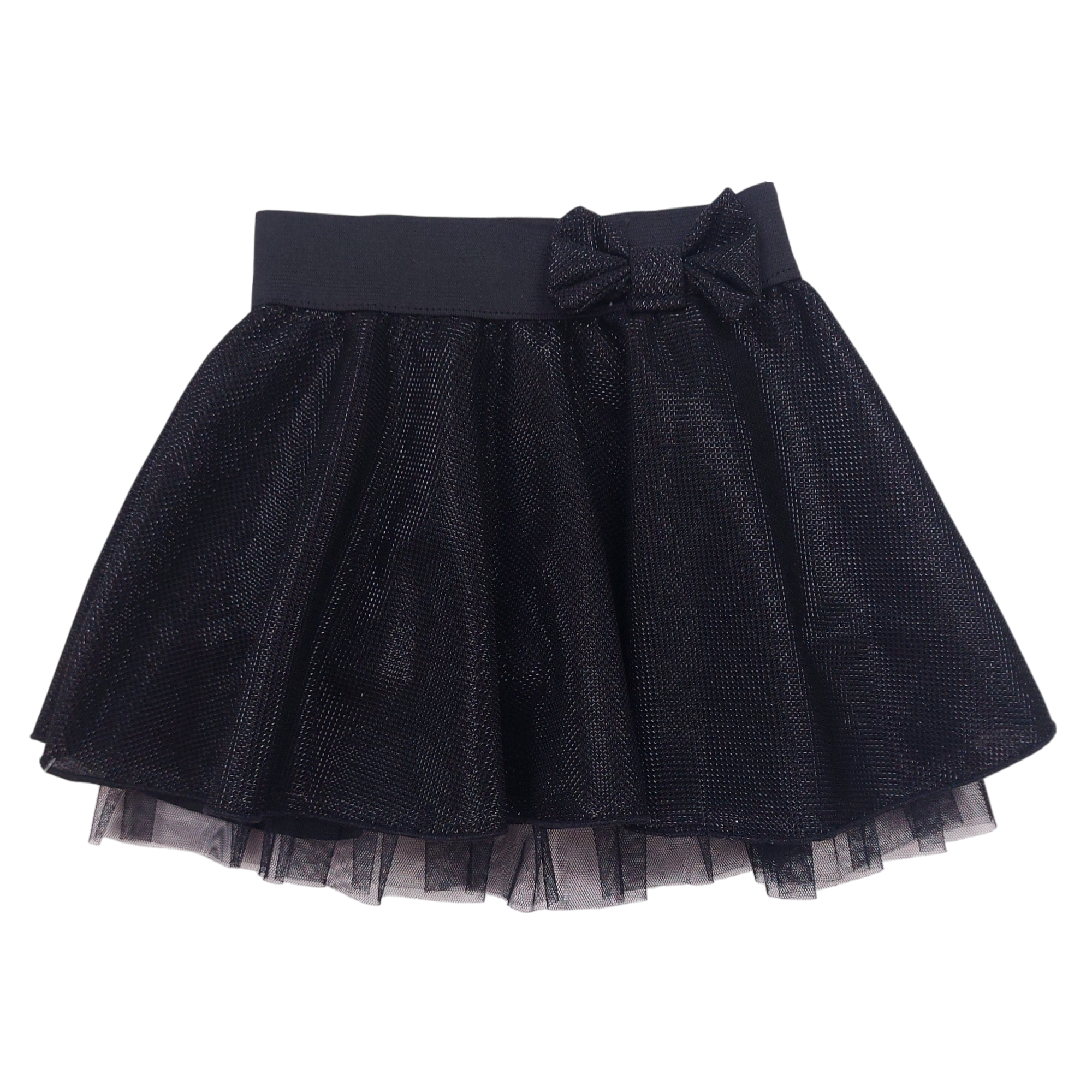 Mädchen glänzender Rock schwarz Guliwerkids 7038-151124-14-1