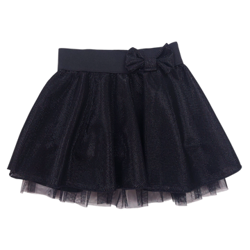 Mädchen glänzender Rock schwarz Guliwerkids 7038-151124-14