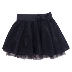 Mädchen glänzender Rock schwarz Guliwerkids 7038-151124-14