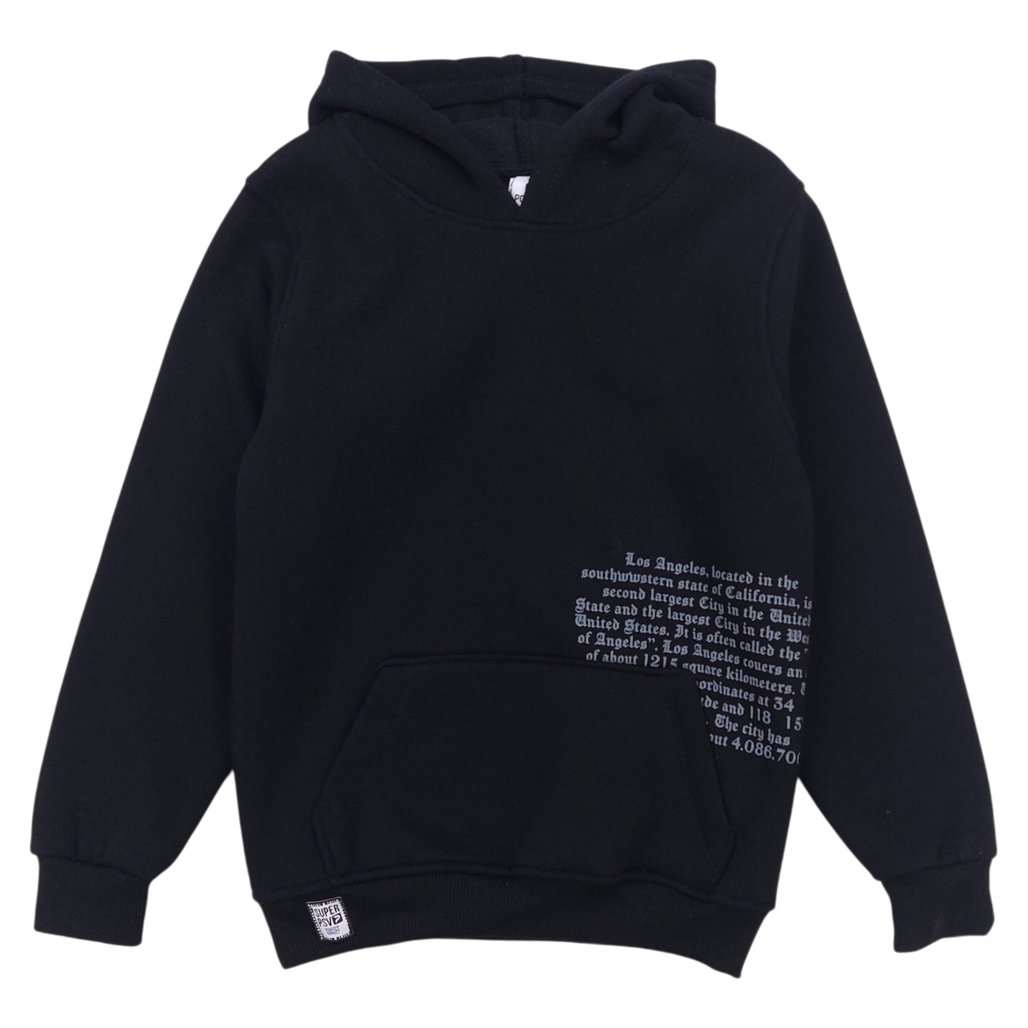 Los Angeles isoliertes Sweatshirt für Jungen schwarz Poyraz 70009-271124-14