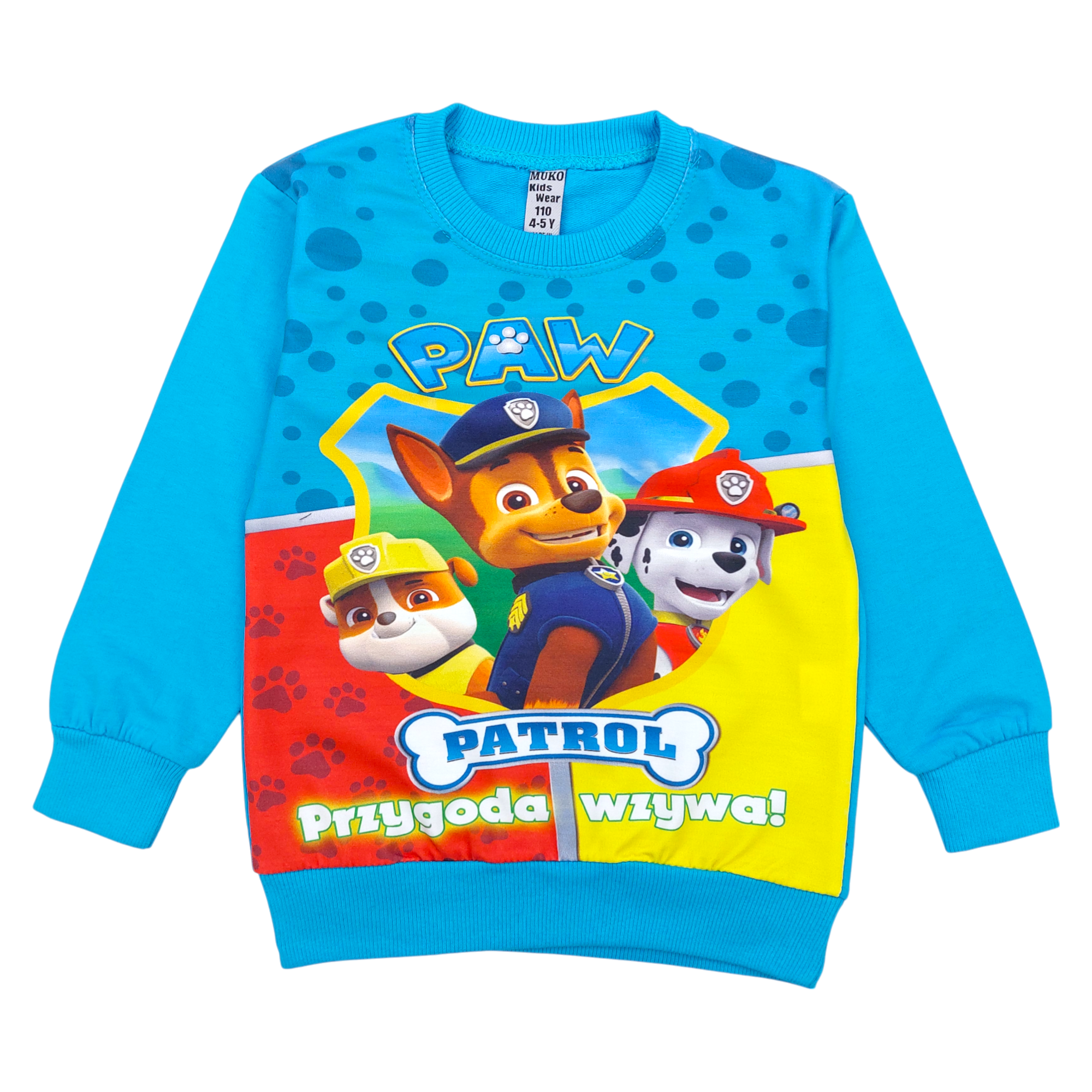 Türkisfarbenes Jungen-Sweatshirt ohne Kapuze Muko Kids 13910-61224-44