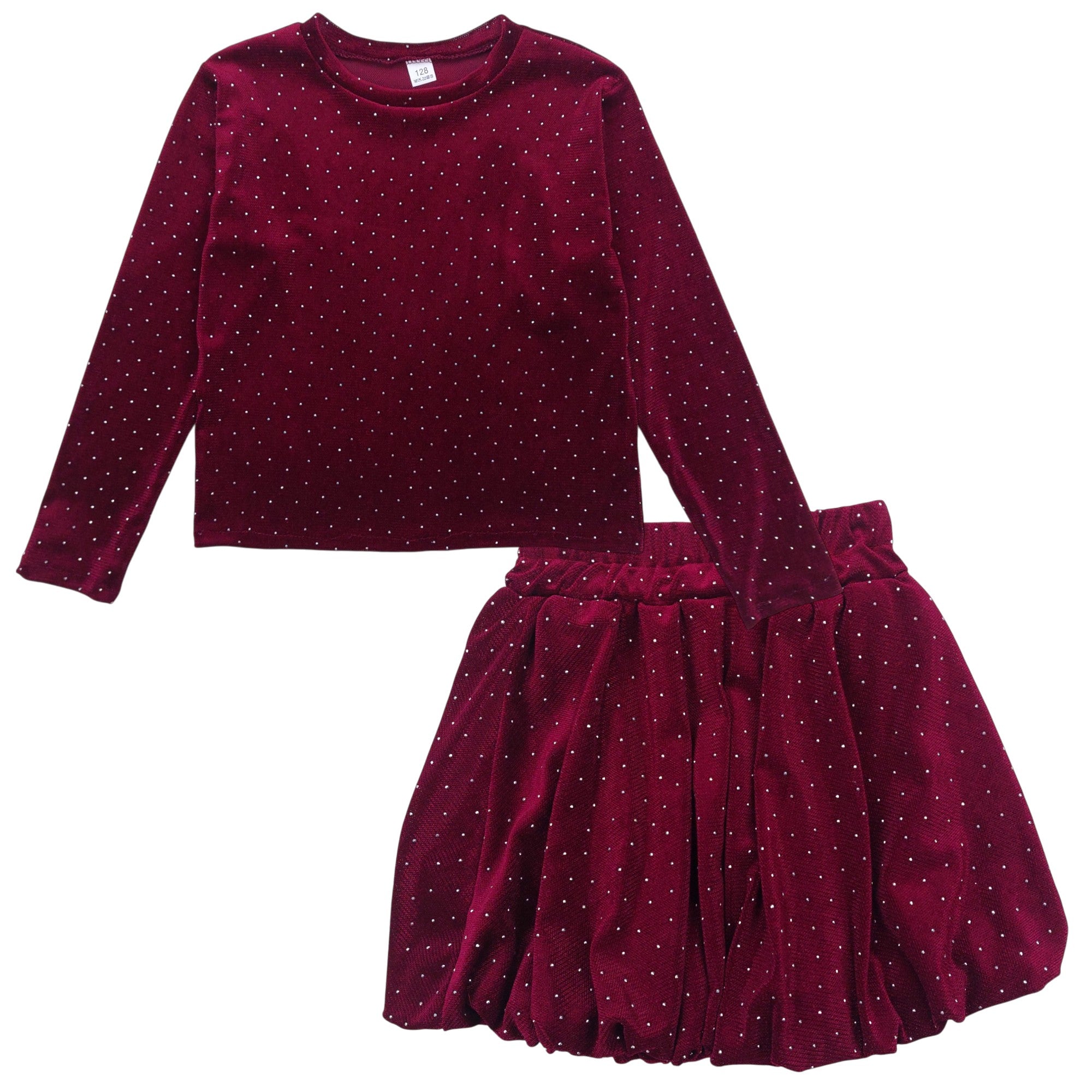 2er Set, Mädchenkugel, burgund, Nando 12995-161224-58