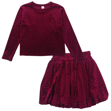 2er Set, Mädchenkugel, burgund, Nando 12995-161224-58