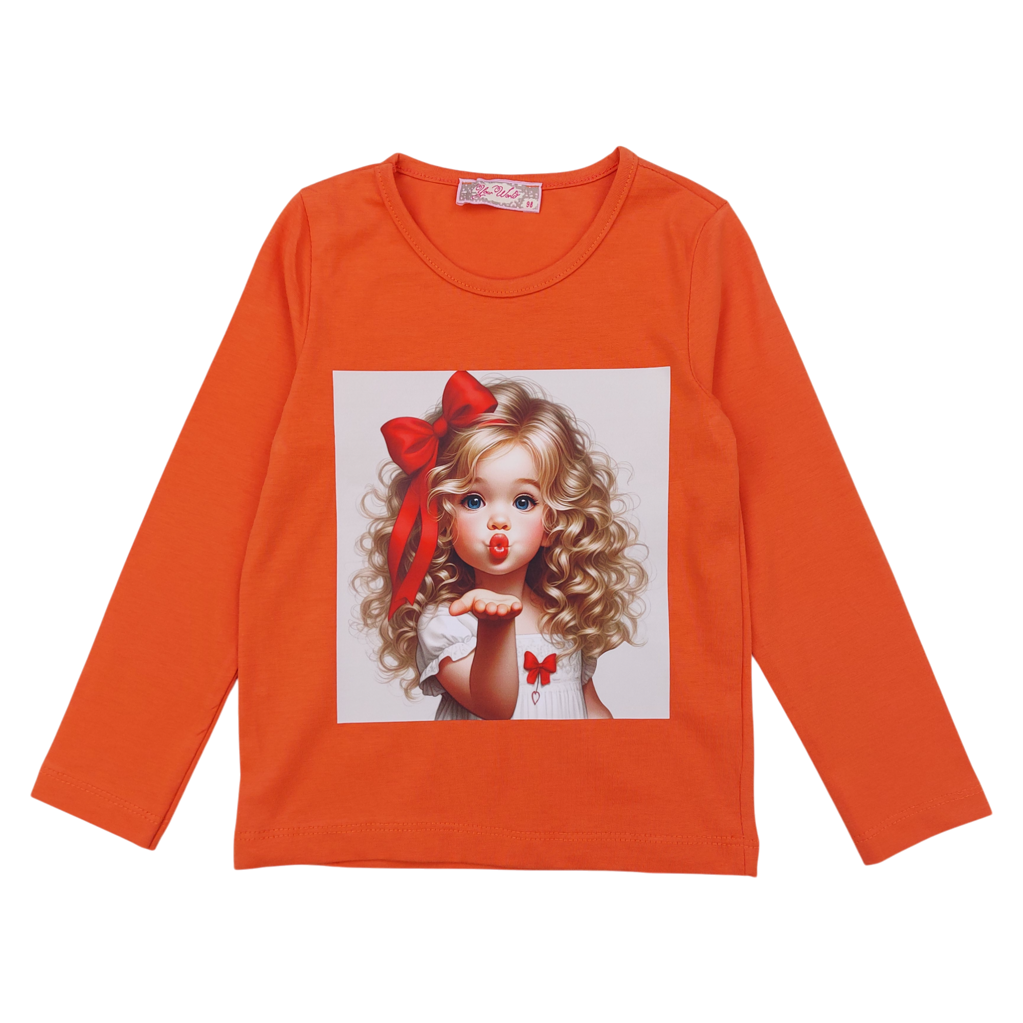 Mädchenbluse orange Your Word 5462-7125-51