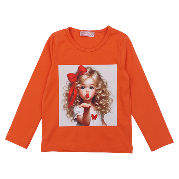 Mädchenbluse orange Your Word 5462-7125-51
