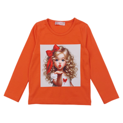 Mädchenbluse orange Your Word 5462-7125-51