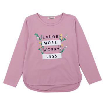 Rosa Blumen-T-Shirt für Mädchen Breeze 20832-7125-40