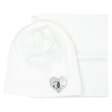 Mädchen Mütze und Schal Set, creme Gracek 2027-11-7325-28