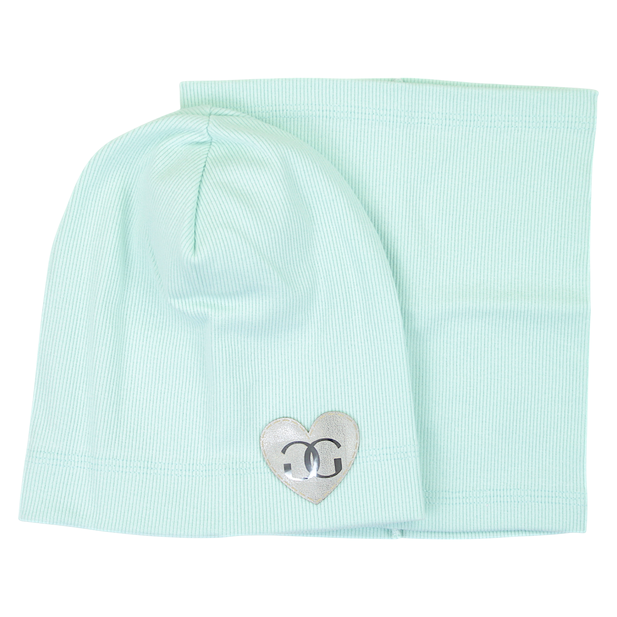 Mädchen Mütze und Schal Set, mint Gracek 2027-11-7325-32