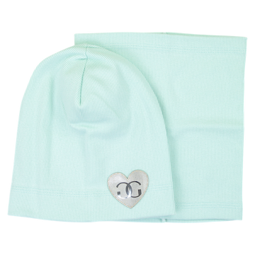 Mädchen Mütze und Schal Set, mint Gracek 2027-11-7325-32