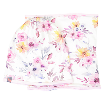 Set aus Mütze und Schal mit Blumen für Mädchen, lila Panek 2028-11-7325-20