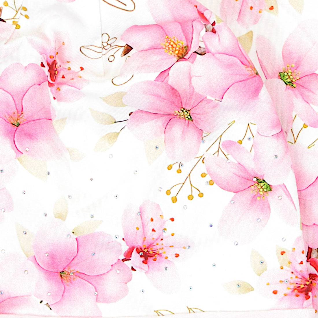 Mütze und Schal Set mit Blumen für Mädchen, fuchsia Panek 2028-11-7325-21