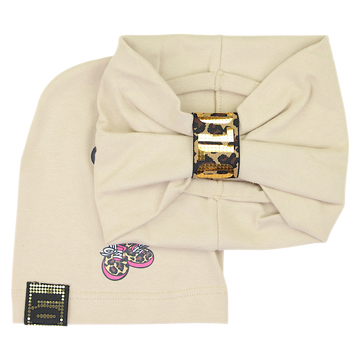 Beiges Guliwerkids Mützenset mit Stirnband für Mädchen 2029-11-7325-1