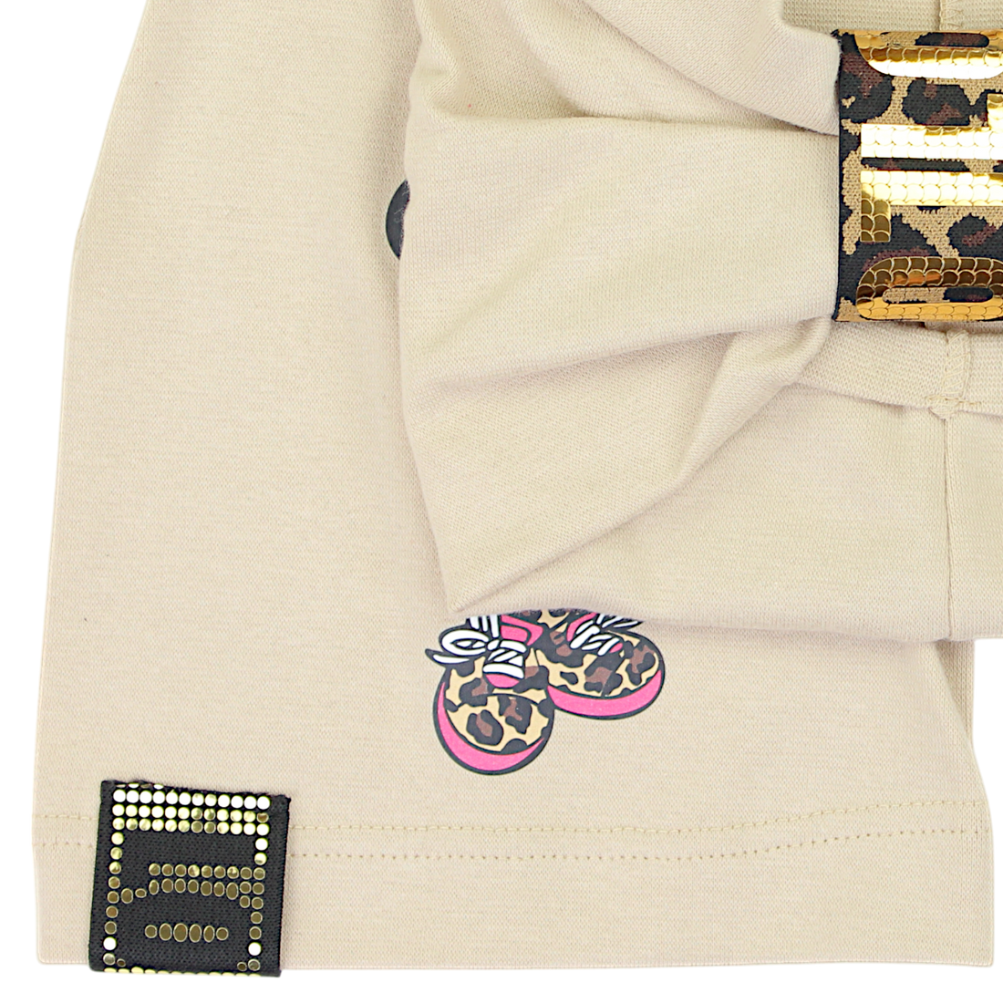 Beiges Guliwerkids Mützenset mit Stirnband für Mädchen 2029-11-7325-1