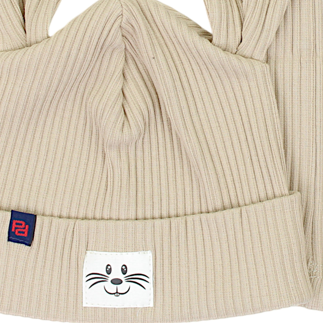 Jungen-Rohrhut mit Kaninchenmotiv beige Panek 2030-11-7325-1