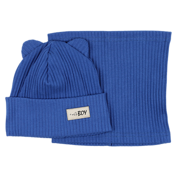 Jungen-Mützen- und Schal-Set, Jeans Guliwerkids 2032-17-14325-26
