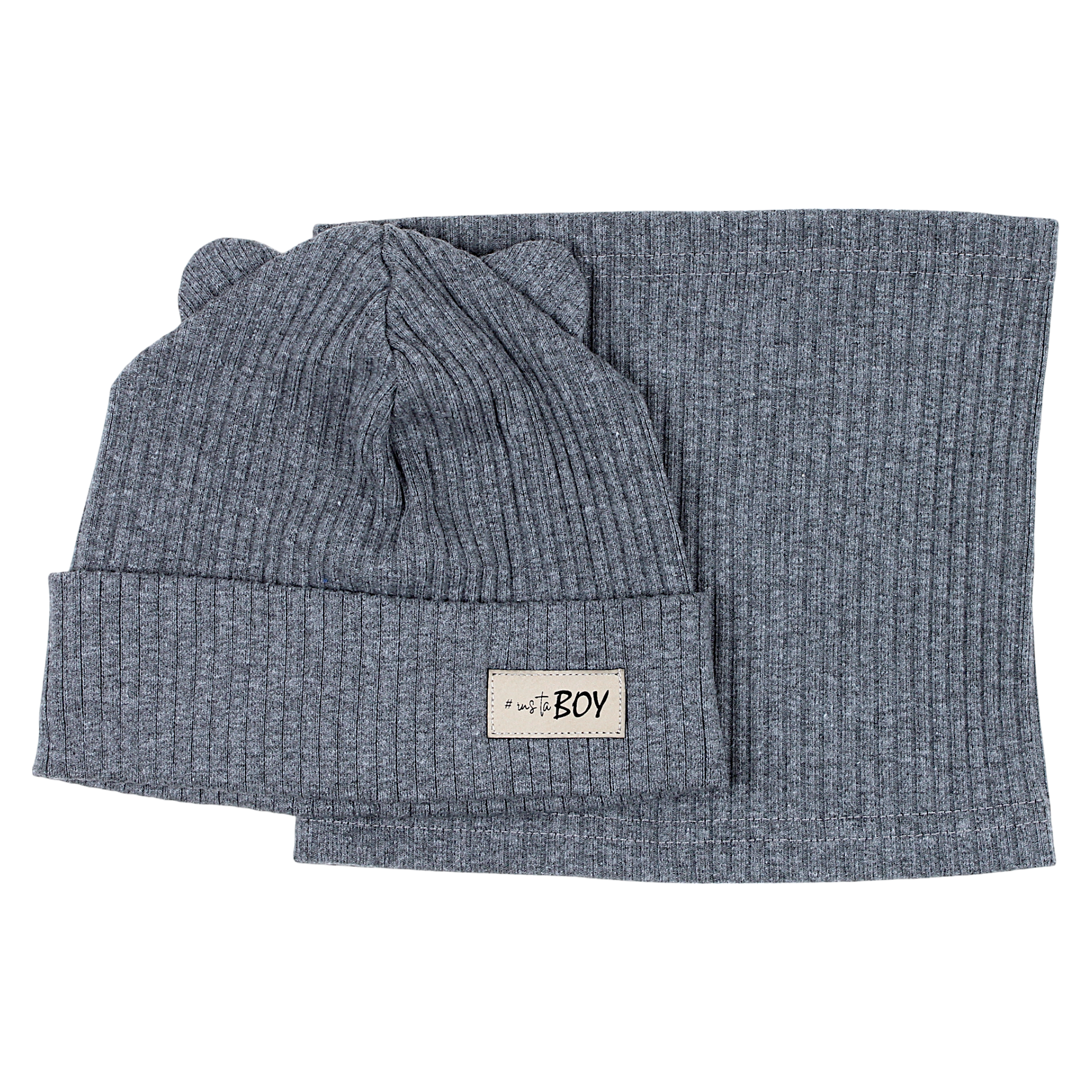 Jungen-Mützen- und Schal-Set, grau Guliwerkids 2032-17-14325-42