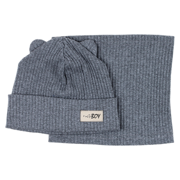Jungen-Mützen- und Schal-Set, grau Guliwerkids 2032-17-14325-42
