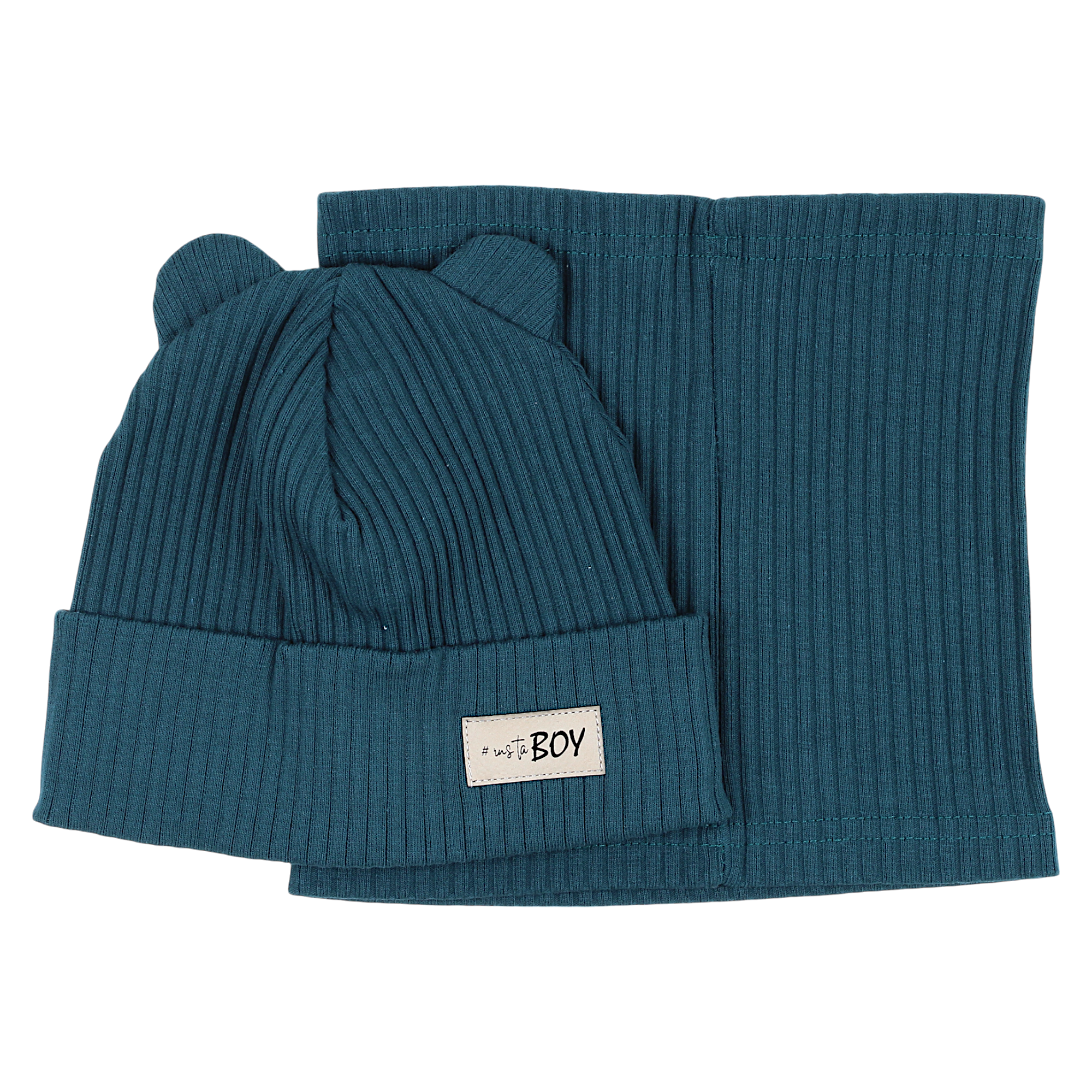 Jungen-Mütze- und Schal-Set, grün Guliwerkids 2032-17-14325-48