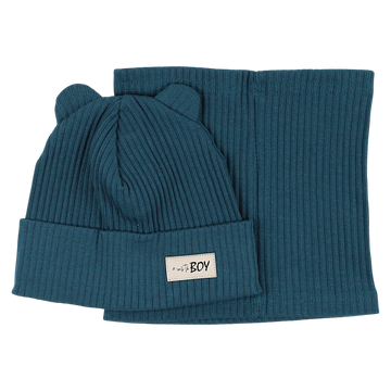 Jungen-Mütze- und Schal-Set, grün Guliwerkids 2032-17-14325-48