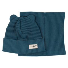 Jungen-Mütze- und Schal-Set, grün Guliwerkids 2032-17-14325-48