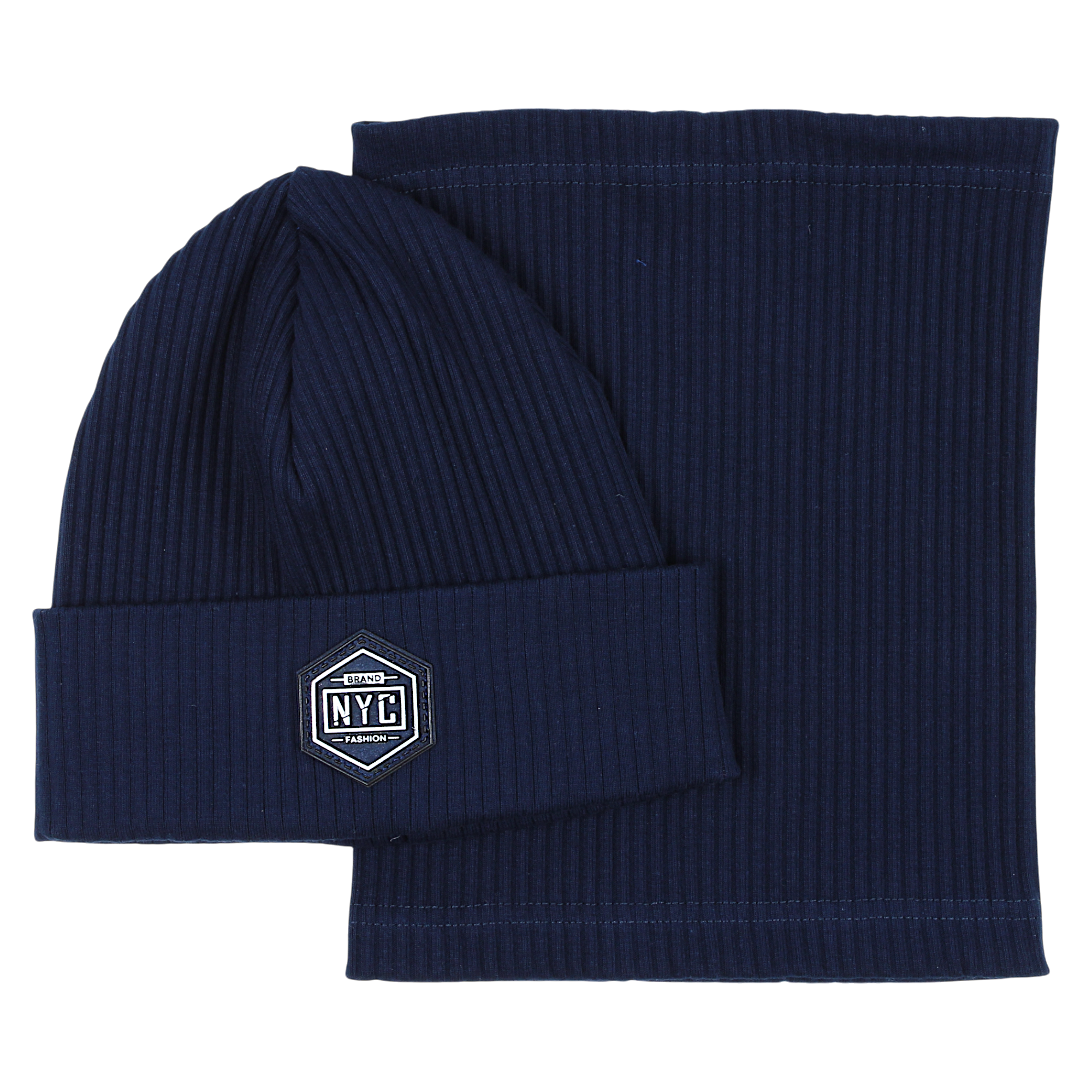 Jungen-Mütze und Schal-Set marineblau Guliwerkids 2033-17-14325-23