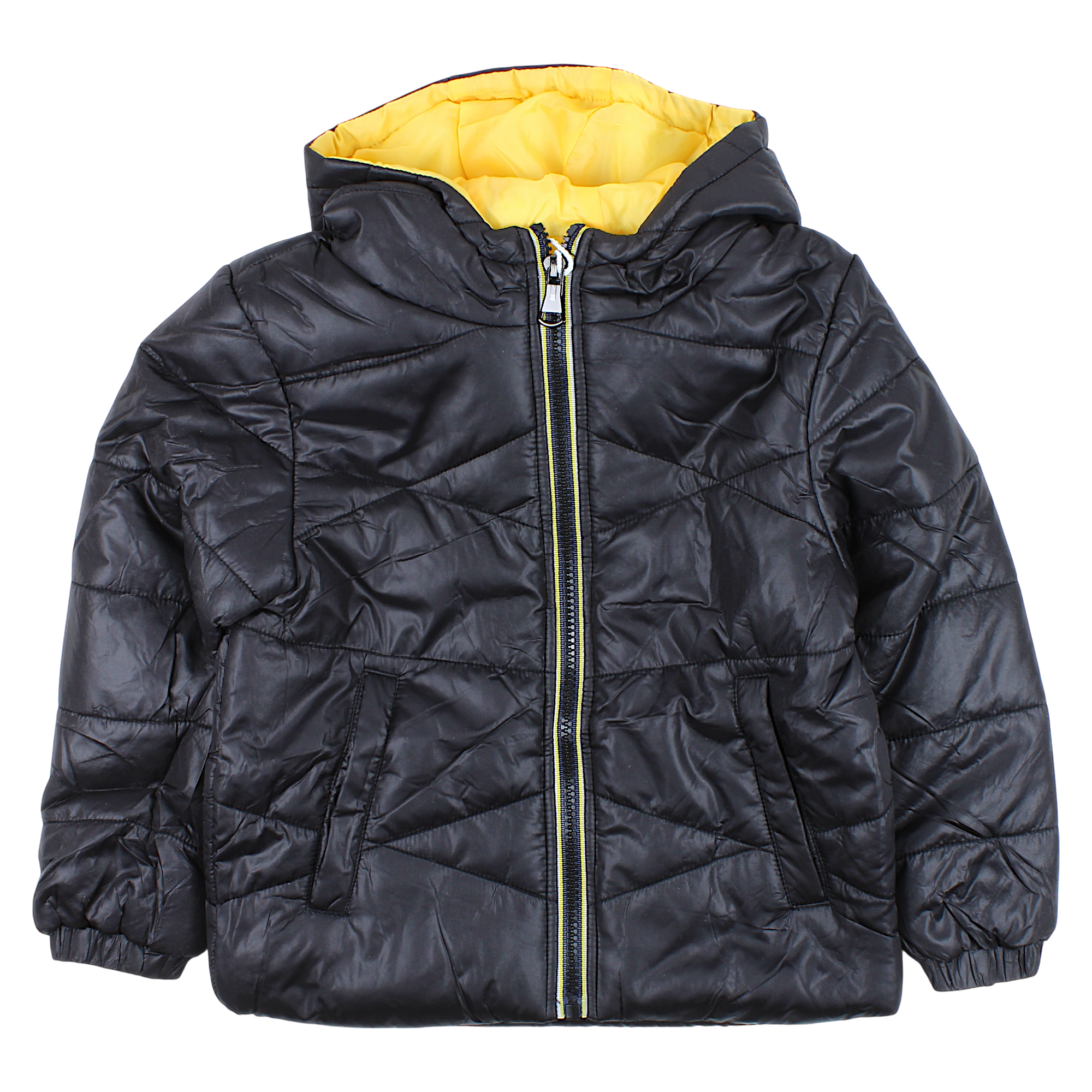 Jungen Stepp-Übergangsjacke, schwarz F26 2034-17-14325-13