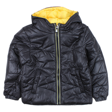 Jungen Stepp-Übergangsjacke, schwarz F26 2034-17-14325-13