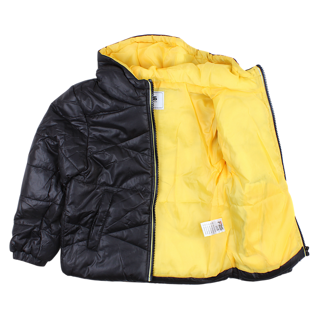 Jungen Stepp-Übergangsjacke, schwarz F26 2034-17-14325-13