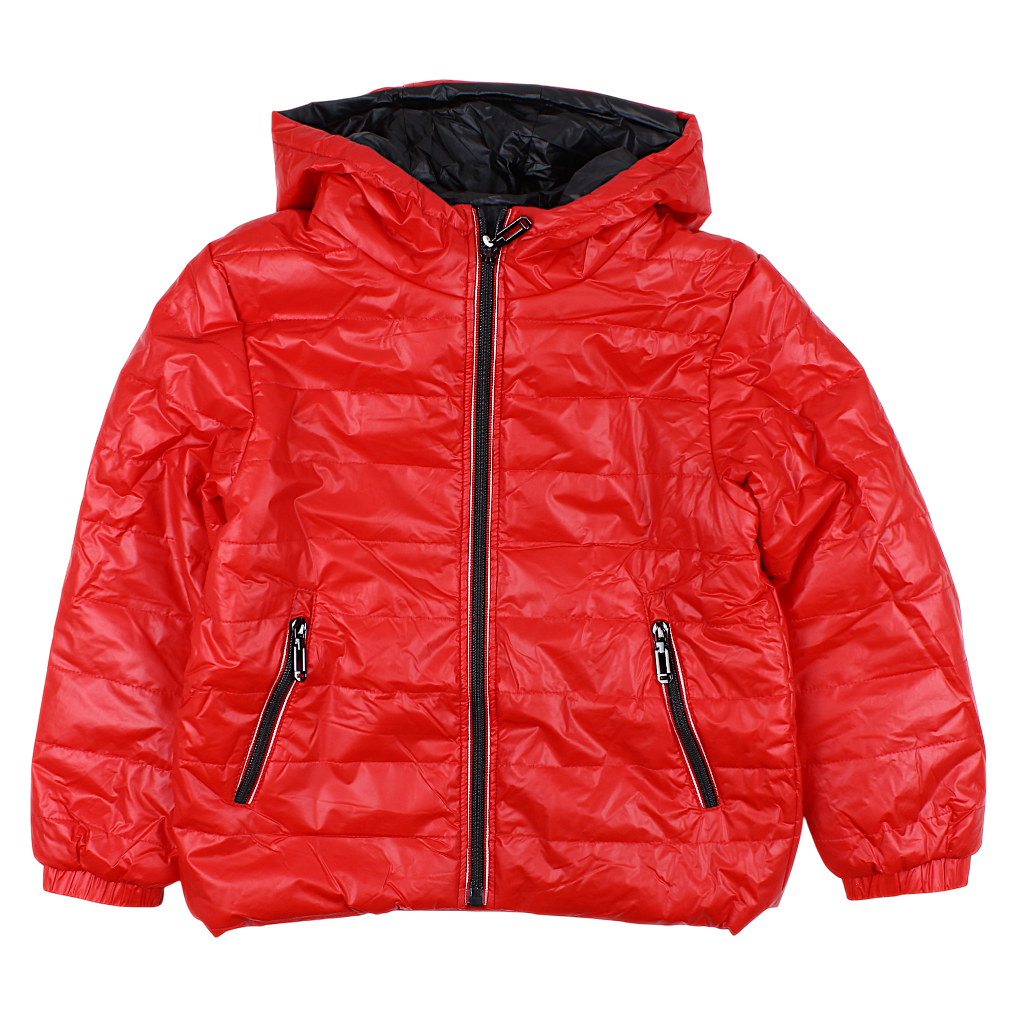 Jungen Stepp-Übergangsjacke mit Reißverschluss, rot F26 2034-17-14325-18