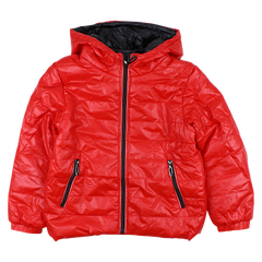 Jungen Stepp-Übergangsjacke mit Reißverschluss, rot F26 2034-17-14325-18