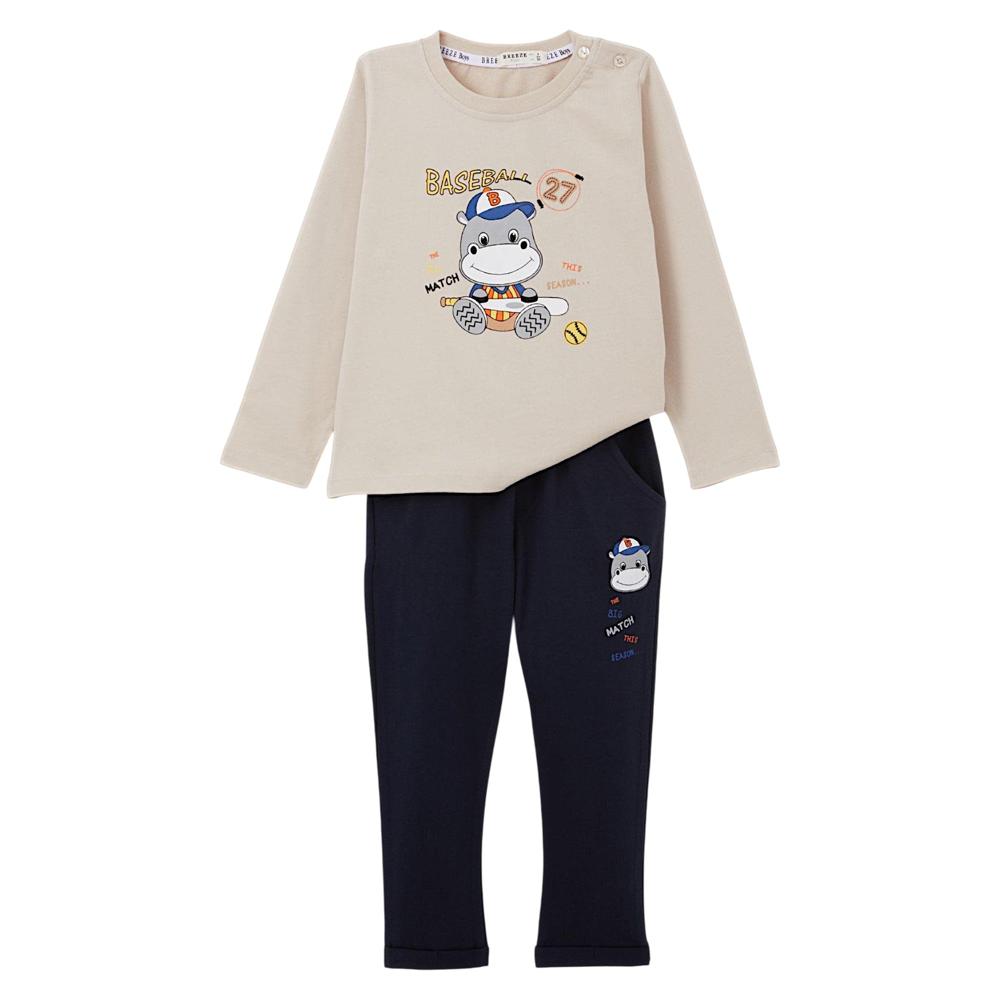 Beiges Baseball-Set für Jungen Breeze 20812-5325-1