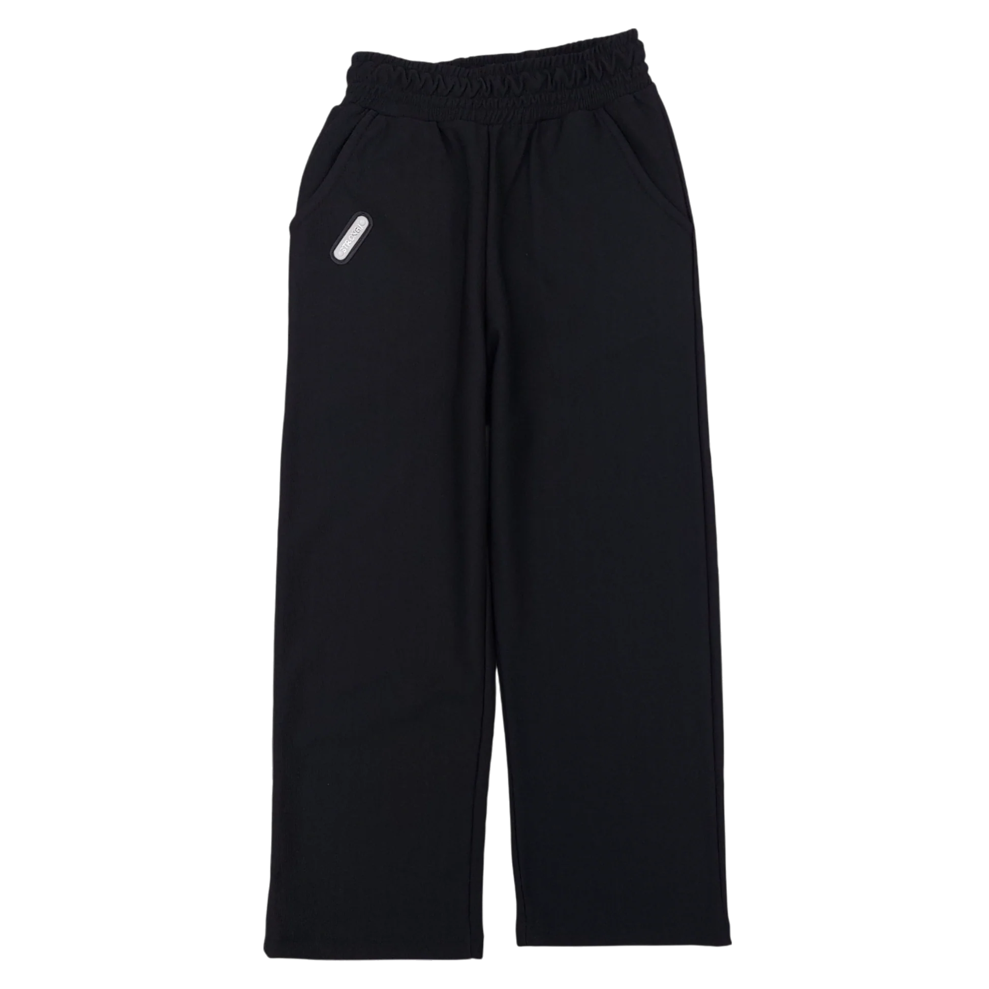 Schwarze gerippte Culotte für Mädchen Breeze 21072-191024-14