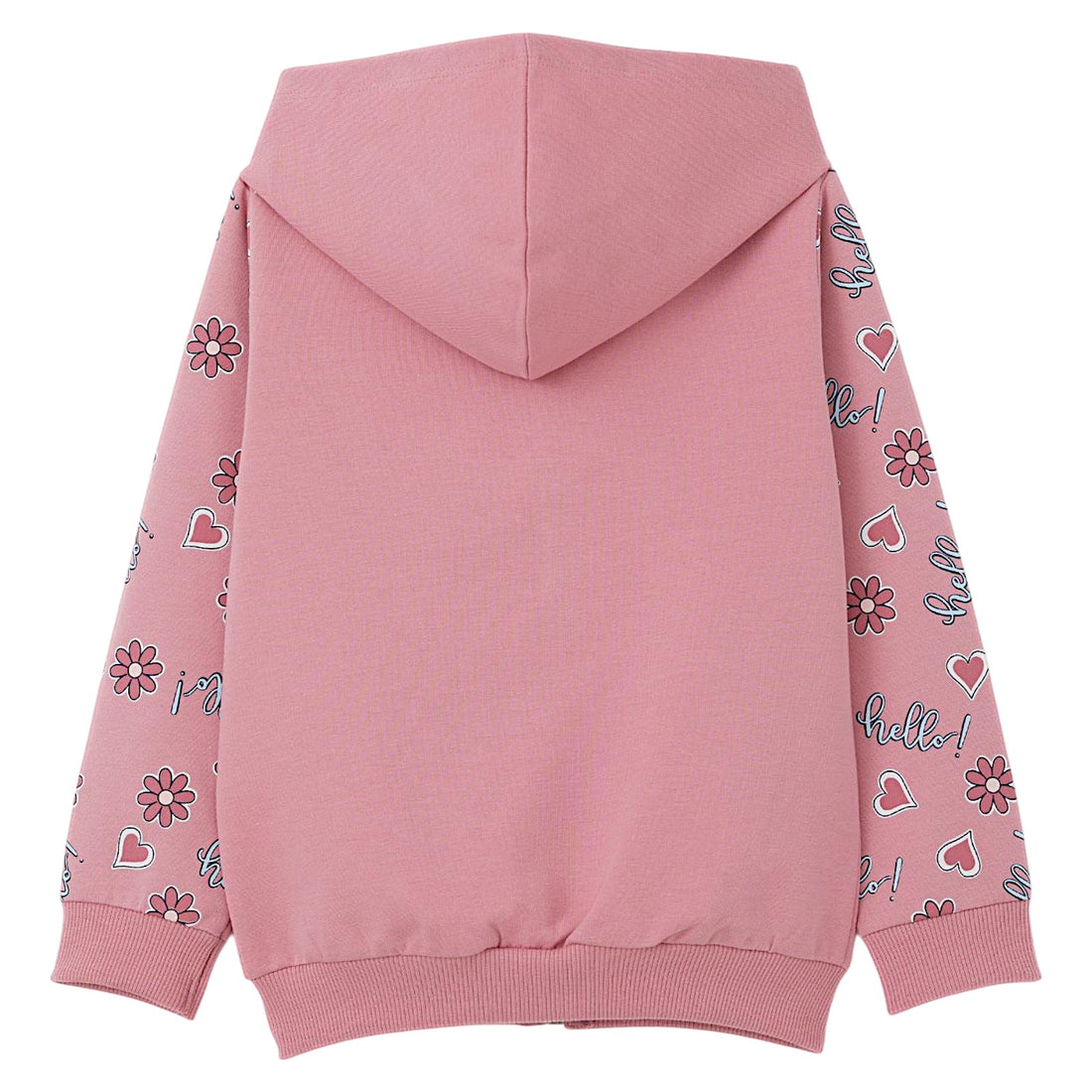 Dunkelrosa Mädchen-Sweatshirt mit Reißverschluss Breeze 21391-12225-10