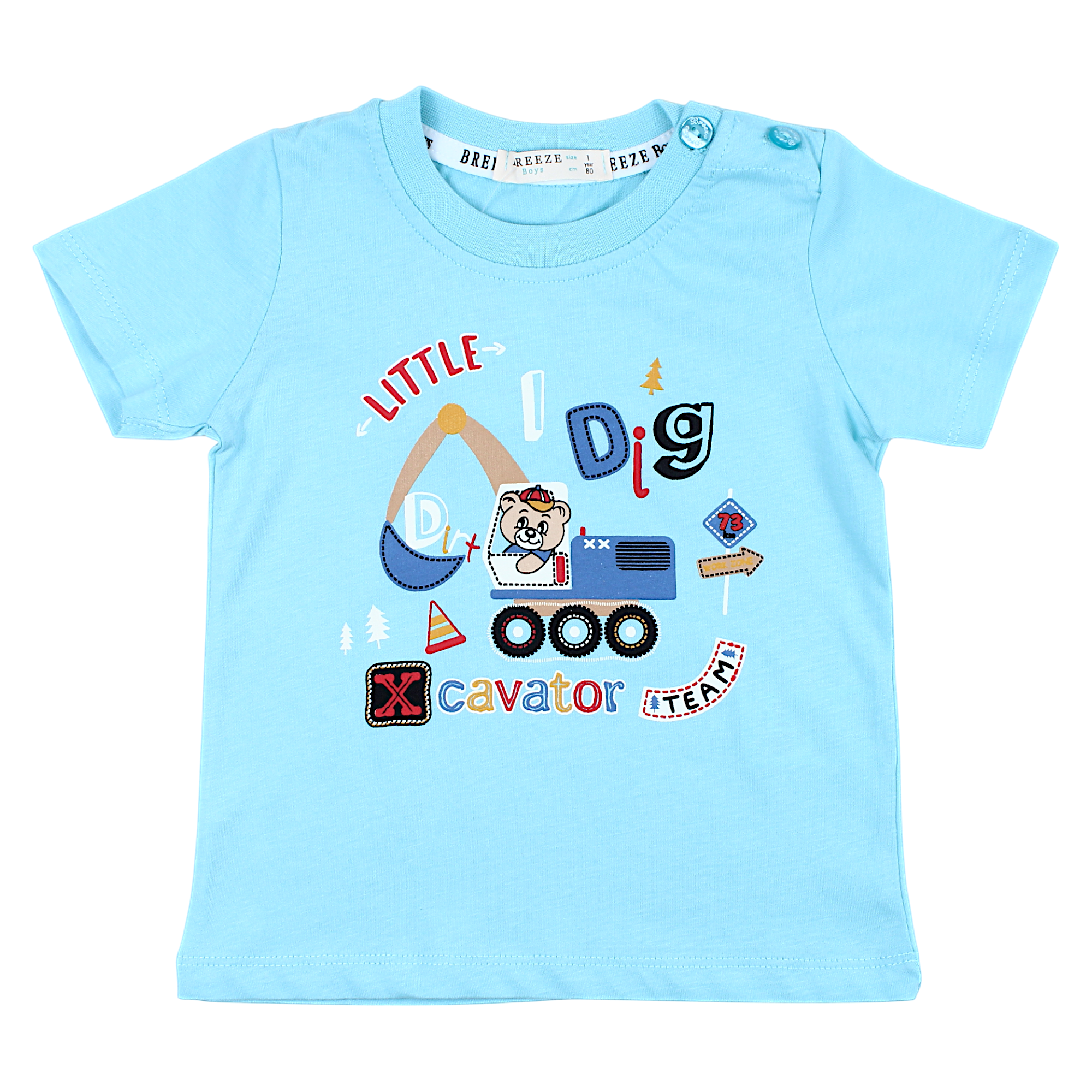 Türkisfarbene Jungenbluse Breeze 21467-2425-44