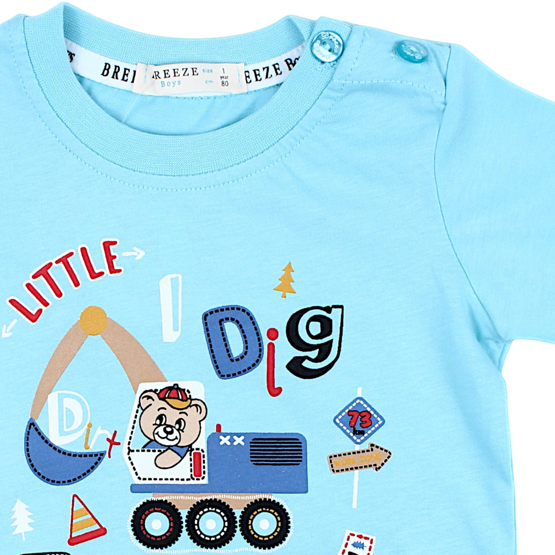 Türkisfarbene Jungenbluse Breeze 21467-2425-44