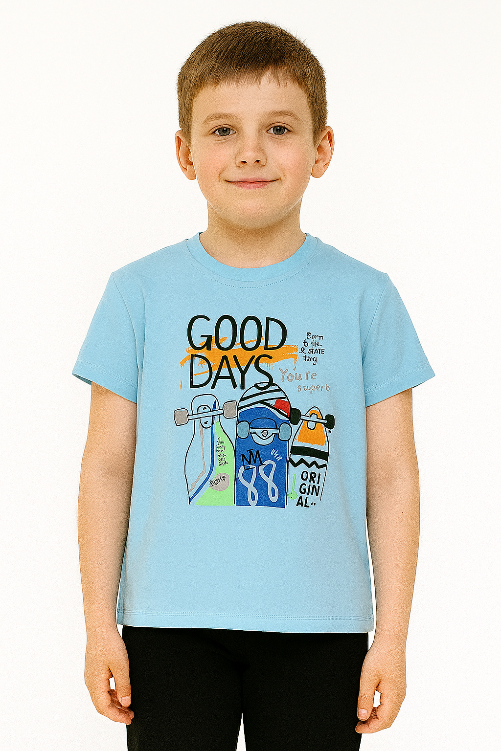 Good Days Jungen T-Shirt Blue Breeze 21473-9725-35