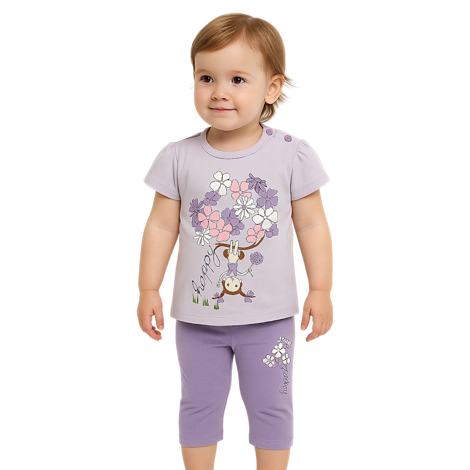 Breeze lila Capri-Set für Mädchen 21529-3625-20