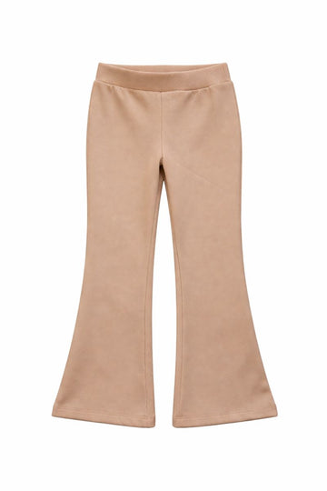Spodnie dzwony prążek dziewczęce beżowe Breeze 21564-161225-1